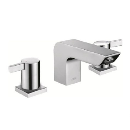 Double-handle lavatory faucet