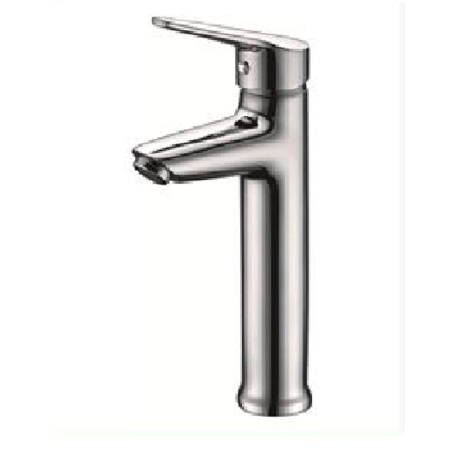 Single-handle vessel sink faucet
