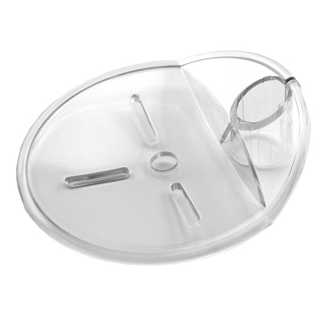Riobel -diam:25 mm, diam:22 mm or diam:19 mm clear soap dish - 5001CL Clear