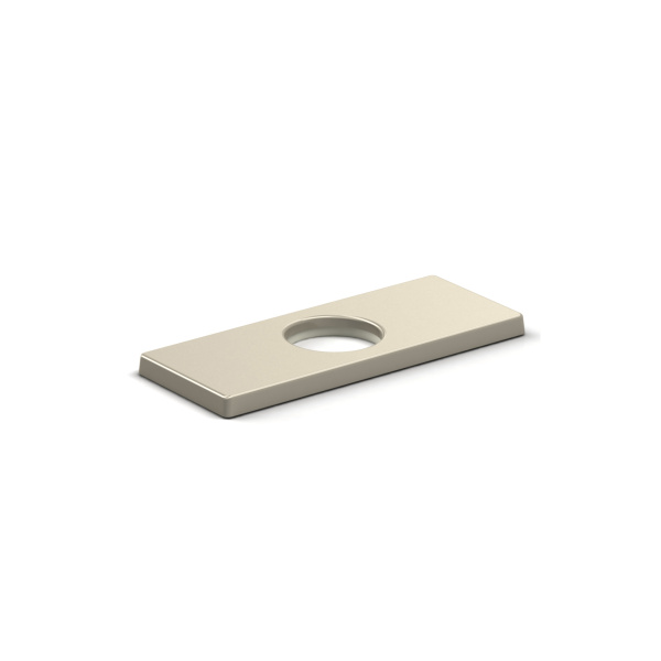Riobel -4″ center rectangular deck plate – 5604