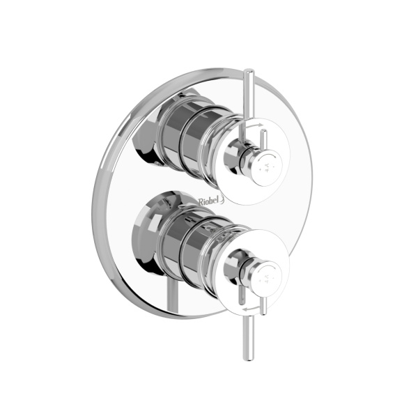 Riobel -4-way ¾" coaxial complete valve - AT83