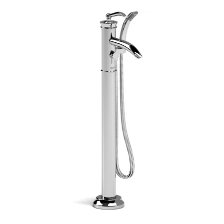 Riobel -Floor-mount open spout tub filler with hand shower - ATOP33