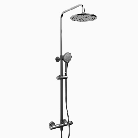 Riobel -Duo shower rail with Type T (thermostatic) ½" external bar - CSTM57C Chrome