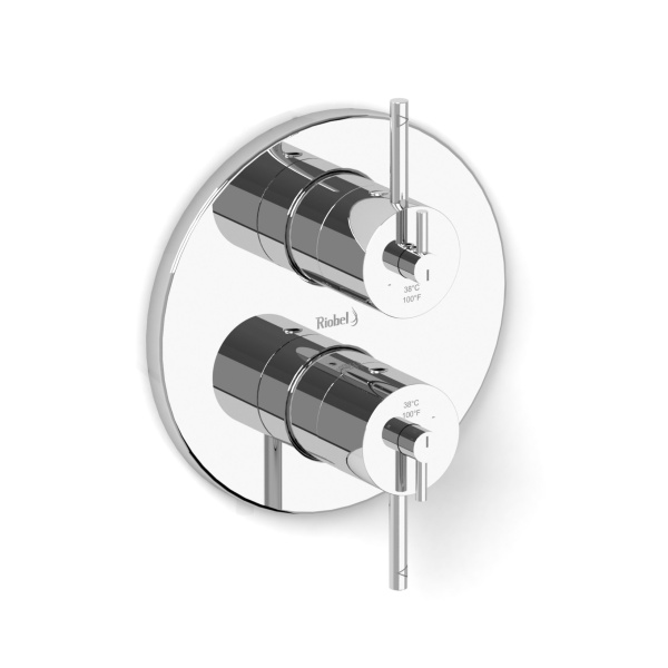 Riobel -4-way ¾" coaxial complete valve - GS83C Chrome