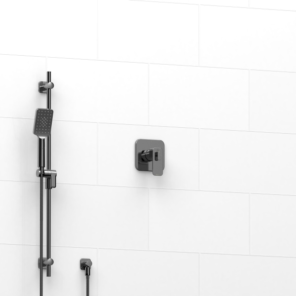Riobel -½" 2-way coaxial system with hand shower rail - KIT#123EQ
