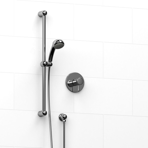 Riobel -½" 2-way coaxial system with hand shower rail - KIT#123FI