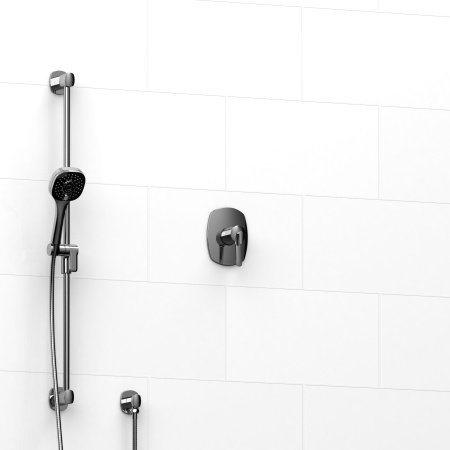 Riobel -½" 2-way coaxial system with hand shower rail - KIT#123VY