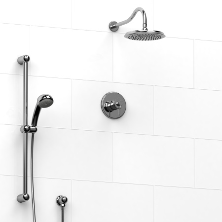 Riobel -½’’ coaxial 2-way system with hand shower and shower head - KIT#323AT