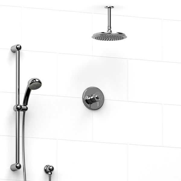 Riobel -½’’ coaxial 2-way system with hand shower and shower head – KIT#323AT