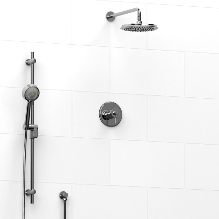 Riobel -½’’ coaxial 2-way system with hand shower and shower head - KIT#323ATOP