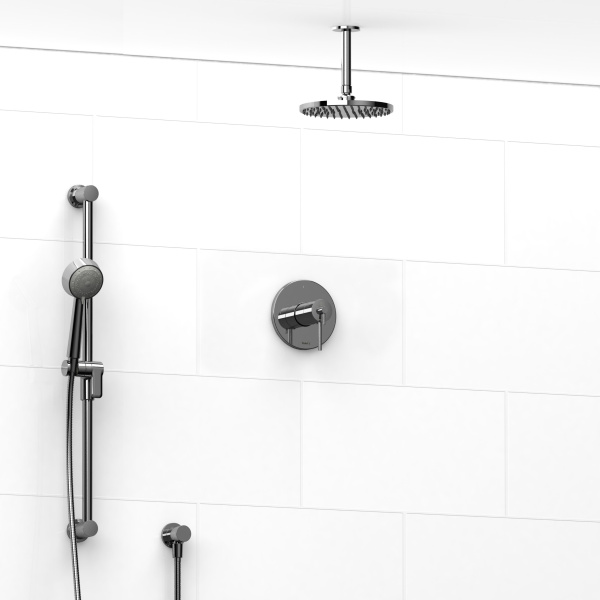 Riobel -½’’ coaxial 2-way system with hand shower and shower head – KIT#323CSTM