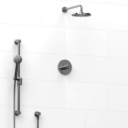 Riobel -½’’ coaxial 2-way system with hand shower and shower head - KIT#323CSTM