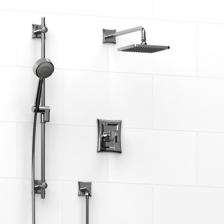 Riobel -½’’ coaxial 2-way system with hand shower and shower head - KIT#323EF