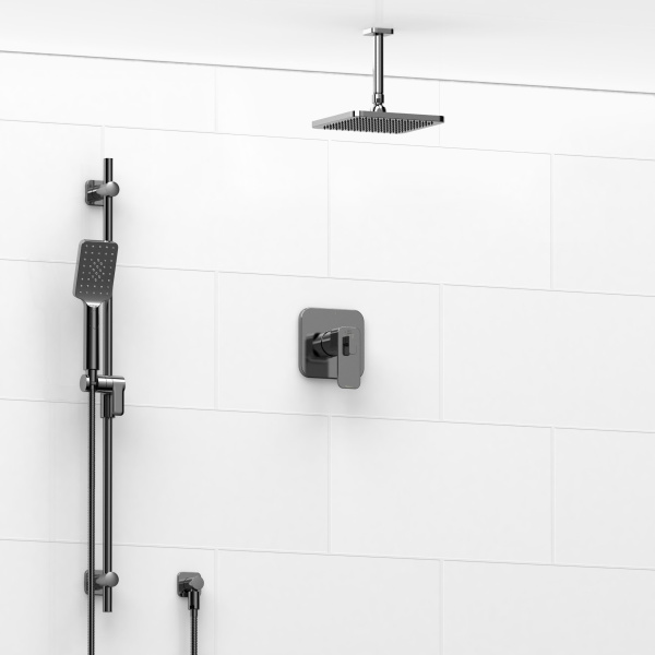 Riobel -½’’ coaxial 2-way system with hand shower and shower head – KIT#323EQ