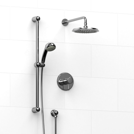 Riobel -½’’ coaxial 2-way system with hand shower and shower head - KIT#323GN