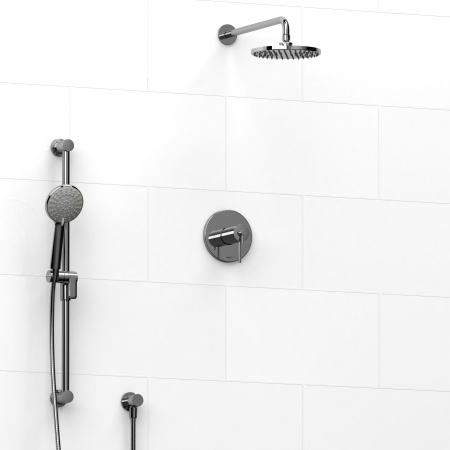 Riobel -½’’ coaxial 2-way system with hand shower and shower head - KIT#323GS