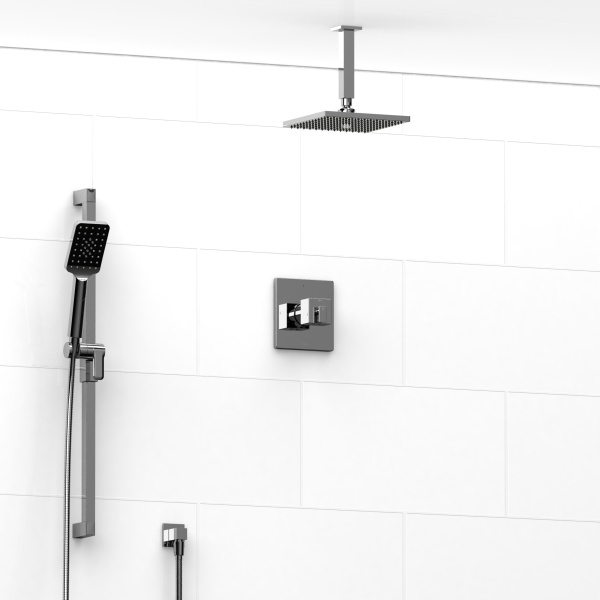 Riobel -½’’ coaxial 2-way system with hand shower and shower head – KIT#323KSTQ