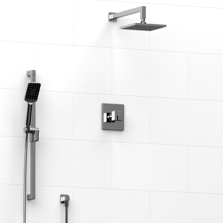 Riobel -½’’ coaxial 2-way system with hand shower and shower head - KIT#323KSTQ