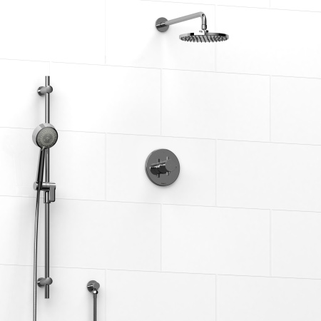 Riobel -½’’ coaxial 2-way system with hand shower and shower head - KIT#323PATM+