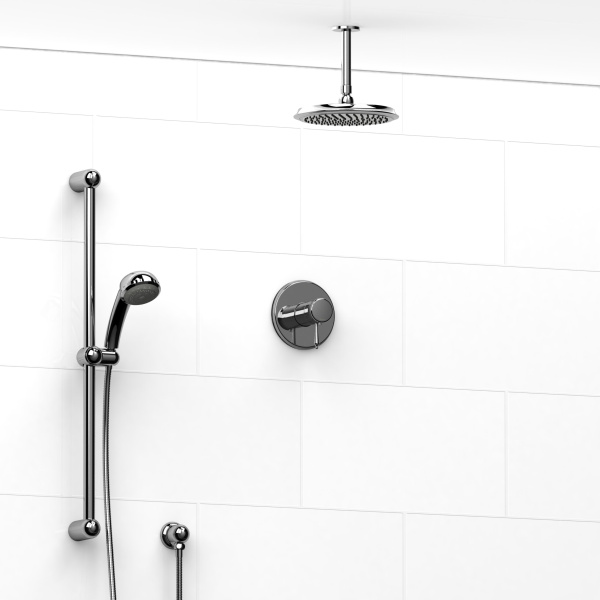 Riobel -½’’ coaxial 2-way system with hand shower and shower head – KIT#323RO