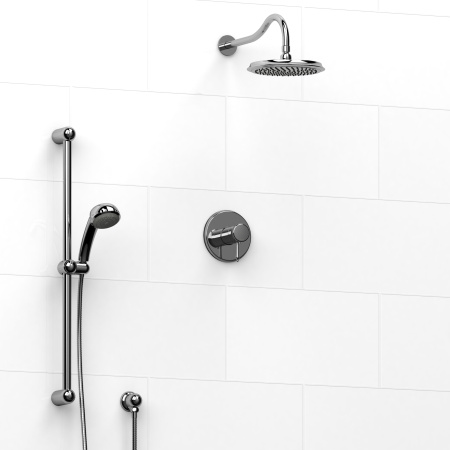 Riobel -½’’ coaxial 2-way system with hand shower and shower head - KIT#323RO