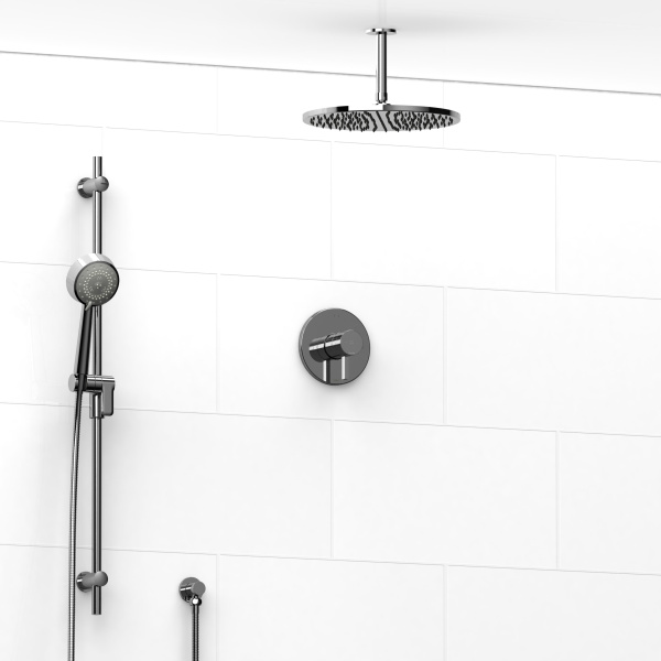 Riobel -½’’ coaxial 2-way system with hand shower and shower head – KIT#5423