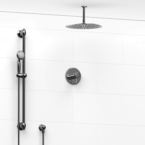 Riobel -½’’ coaxial 2-way system with hand shower and shower head – KIT#9123