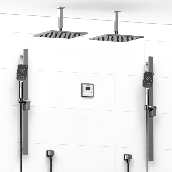 Riobel -¾” electronic system with hand shower rail and shower head – KIT#94ISC