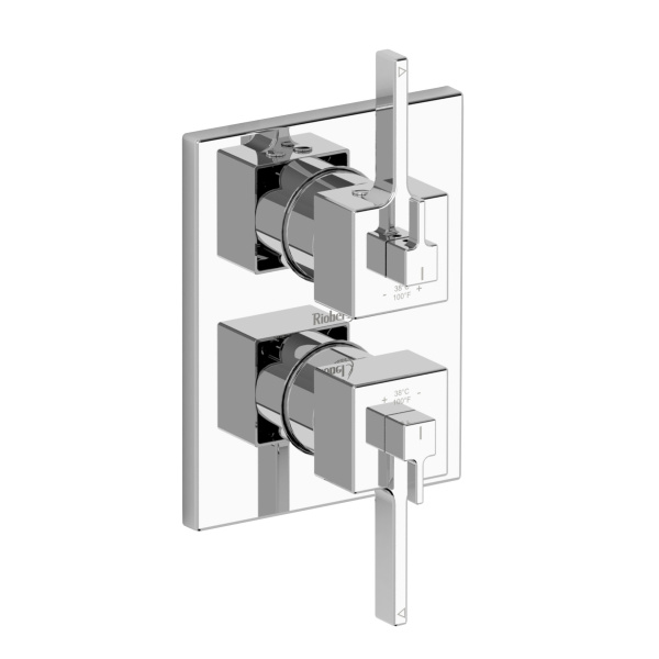 Riobel -4-way ¾" coaxial complete valve - MZ83C Chrome