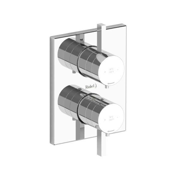 Riobel -4-way ¾" coaxial complete valve - PFTQ83C Chrome