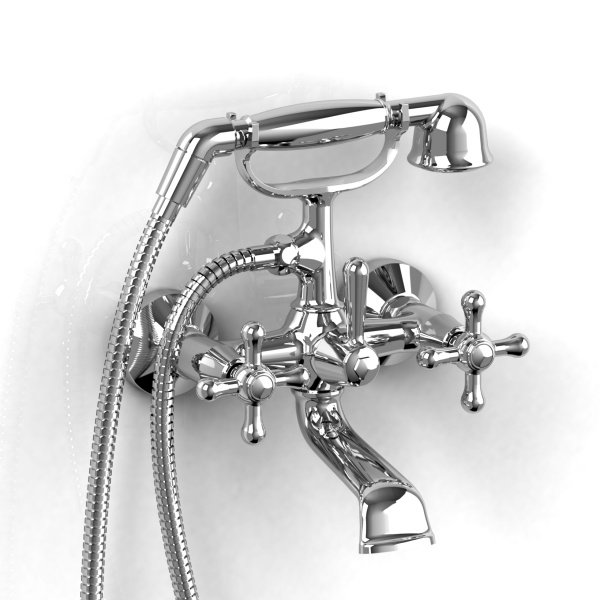 Riobel -6" tub filler with hand shower - PR06+