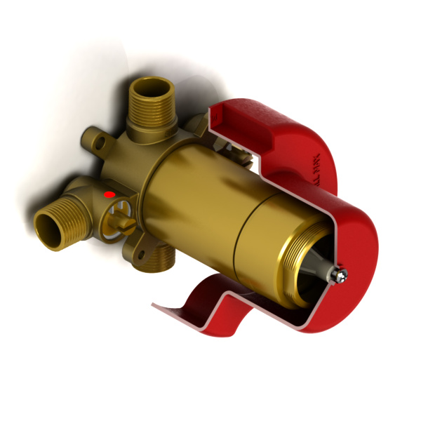 Riobel -2-way valve rough without cartridge - R23