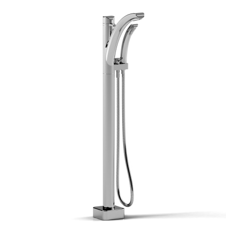 Riobel -Floor-mount coaxial tub filler with hand shower - SA37