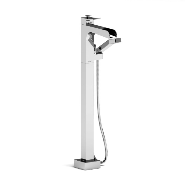 Riobel -Floor-mount coaxial tub filler with hand shower trim  - TZOOP37