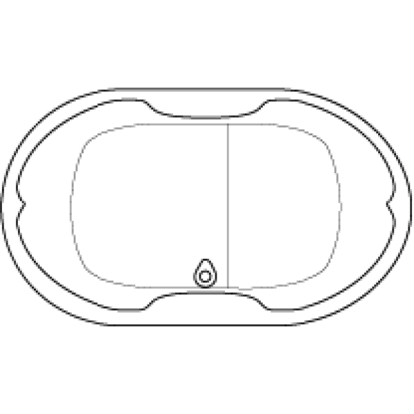 Neptune – ELYSEE acrylic oval bathtub