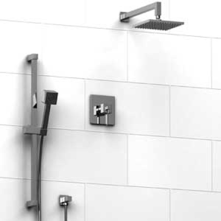 Riobel -½’’ coaxial system with hand shower rail and shower head  - KIT#343MZ