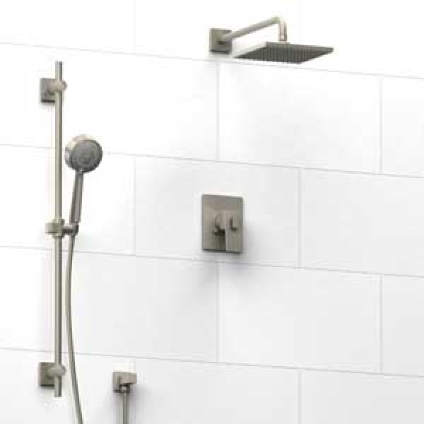 Riobel -½’’ coaxial system with hand shower rail and shower head  – KIT#343ZOTQ