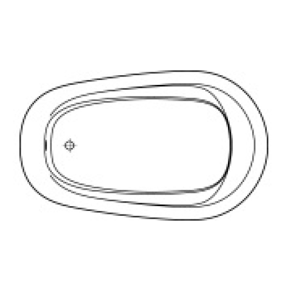 Neptune – VAPORA F1 freestanding acrylic oval bathtub