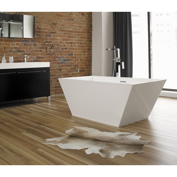 Neptune - WISH R1 freestanding polymer rectangular bathtub