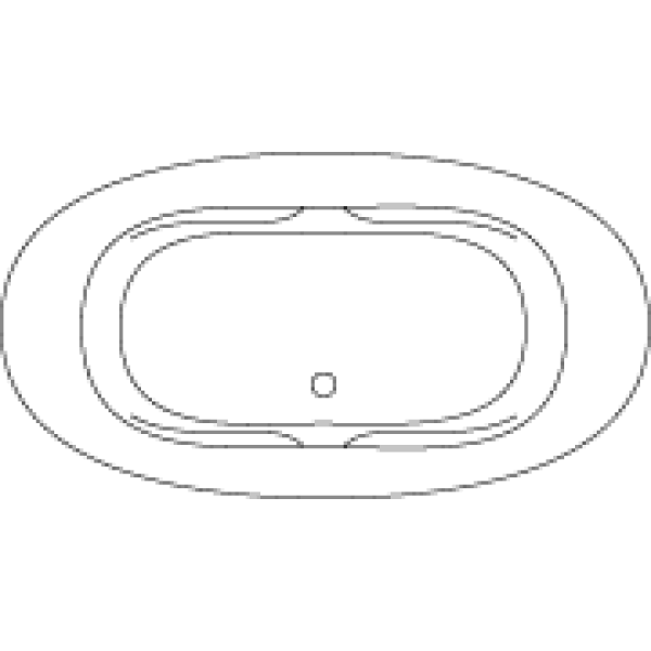 Neptune – ZIRCON freestanding acrylic oval bathtub